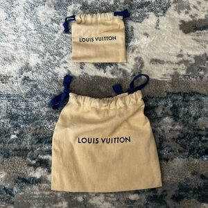 Small and Mini Louis Vuitton dust bags